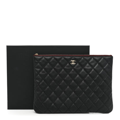 Chanel Caviar Quilted Medium Cosmetic Case Black 9 of 9