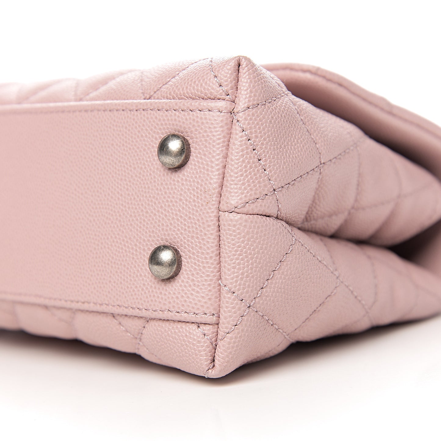 Caviar Quilted Mini Coco Handle Flap Pink