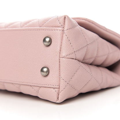 Chanel Caviar Quilted Mini Coco Handle Flap Pink 8 of 10