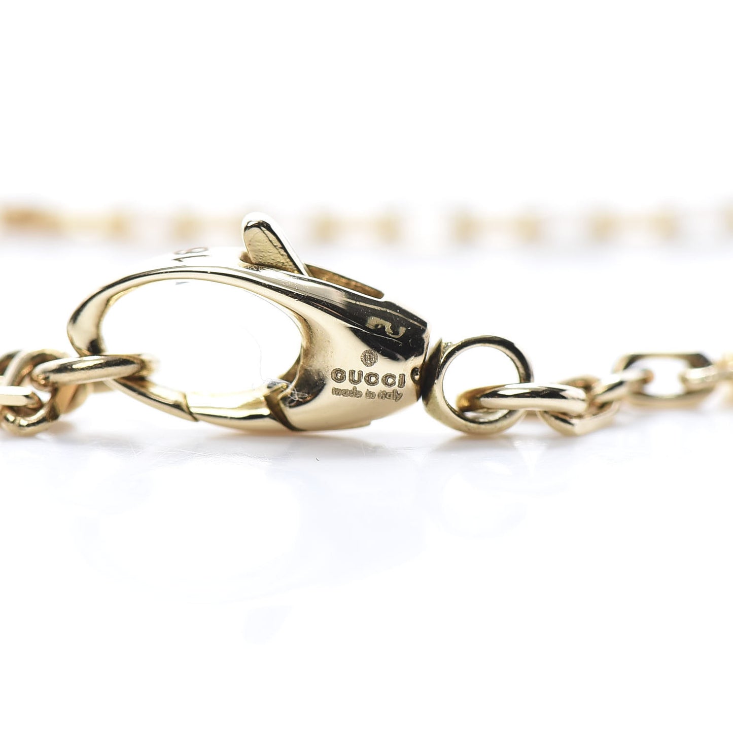 18K Yellow Gold Interlocking G Chain Bracelet