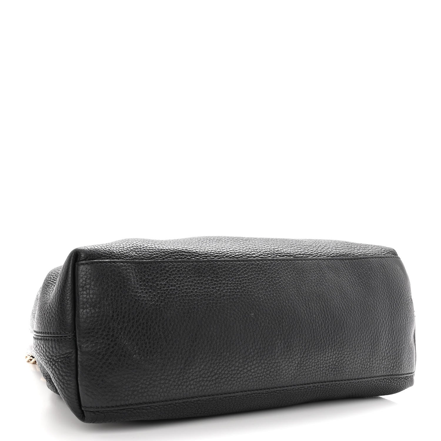 Gucci Pebbled Calfskin Medium Soho Chain Shoulder Bag Black 4 of 16
