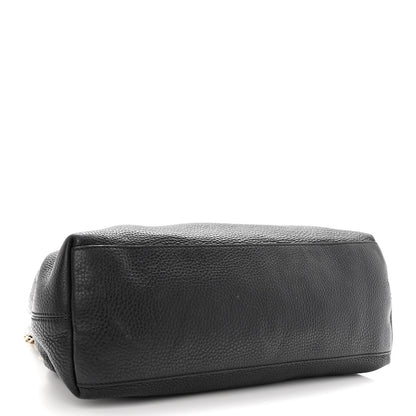 Gucci Pebbled Calfskin Medium Soho Chain Shoulder Bag Black 4 of 16
