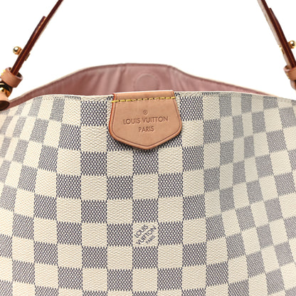 Louis Vuitton Damier Azur Graceful MM Rose Ballerine 8 of 10