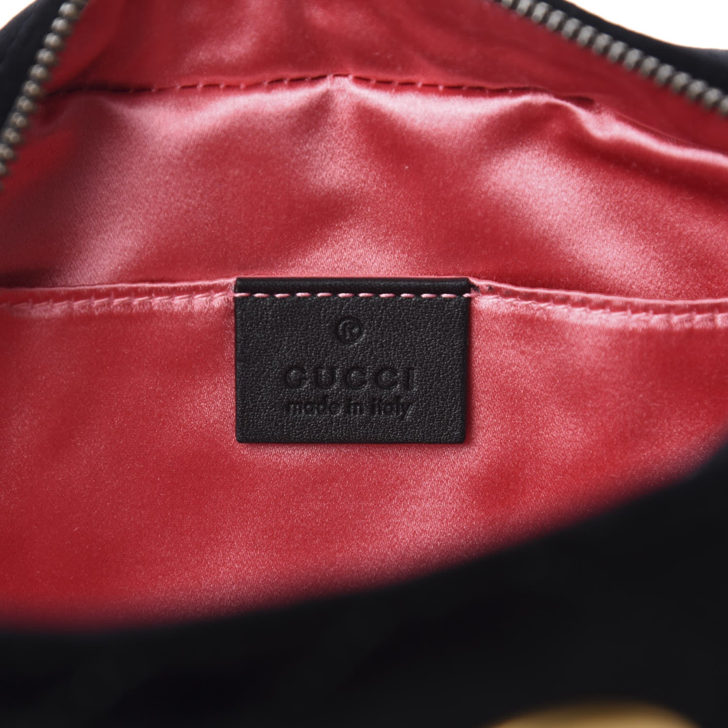 Gucci Velvet Matelasse Crystal Star Embroidered Small GG Marmont Chain Shoulder Bag Black 8 of 10