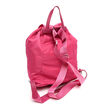 Prada Tessuto Nylon Saffiano Vela Medium Backpack Fuxia 3 of 11