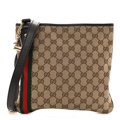 Gucci Monogram Web Jolicoeur Charms Messenger Dark Brown 1 of 11
