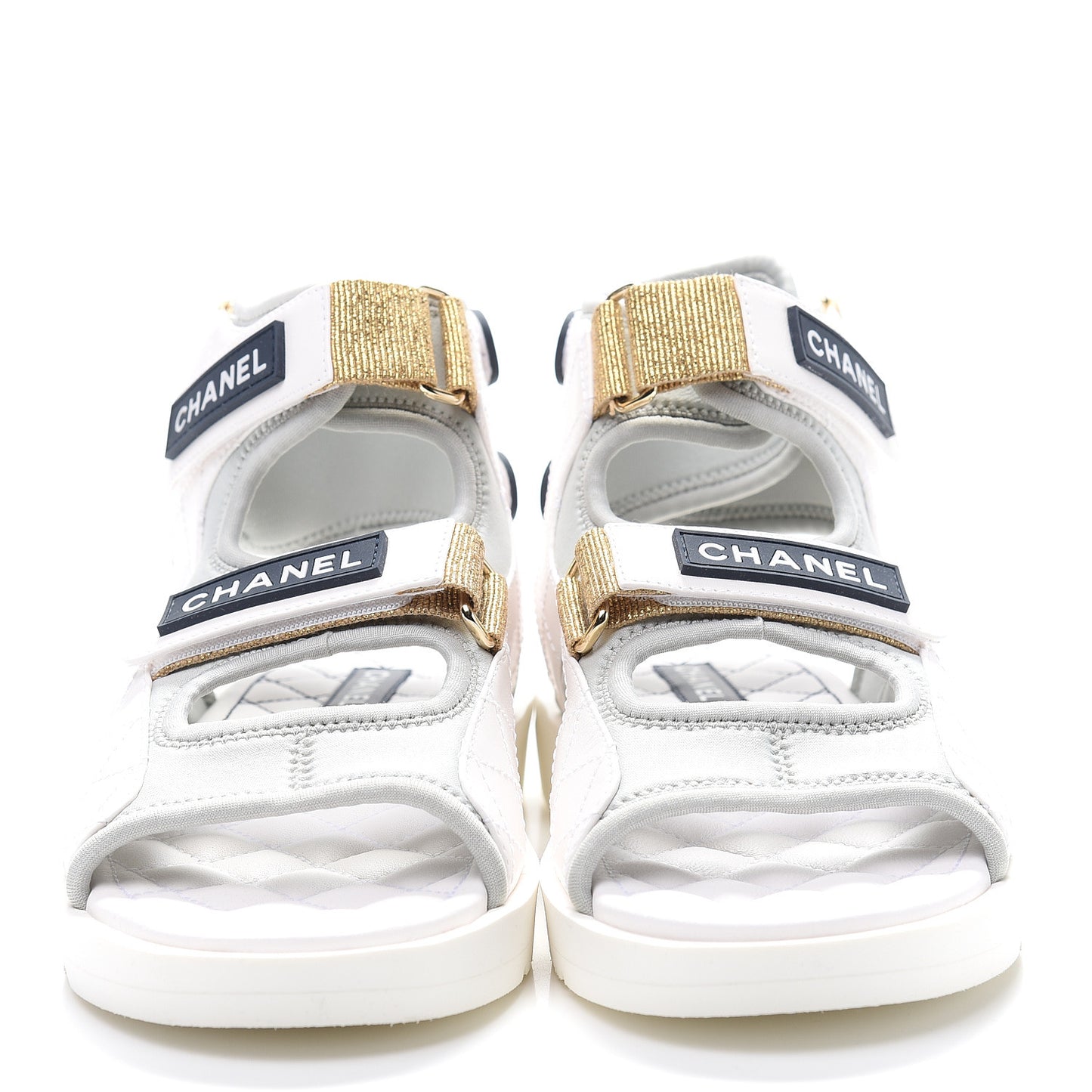 Goatskin Fabric Gladiator Sandals 37 Grey Navy Blue