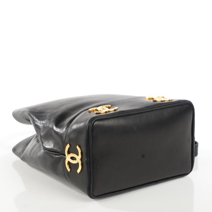 Chanel Lambskin CC Shoulder Bag Black 4 of 10