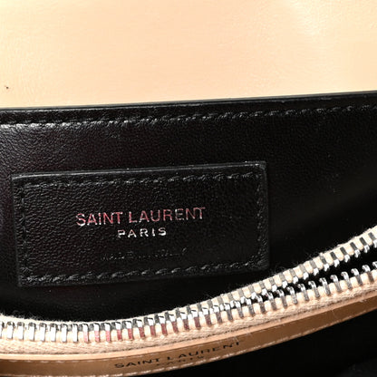 Saint Laurent Calfskin Y Quilted Monogram Small Loulou Chain Satchel Nude Powder 5 of 15
