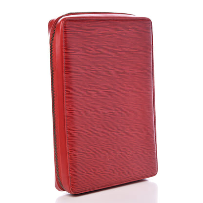 Louis Vuitton Epi Travel Diary Castillan Red 3 of 19