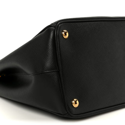 Prada Saffiano Lux Large Galleria Double Zip Tote Black 10 of 12