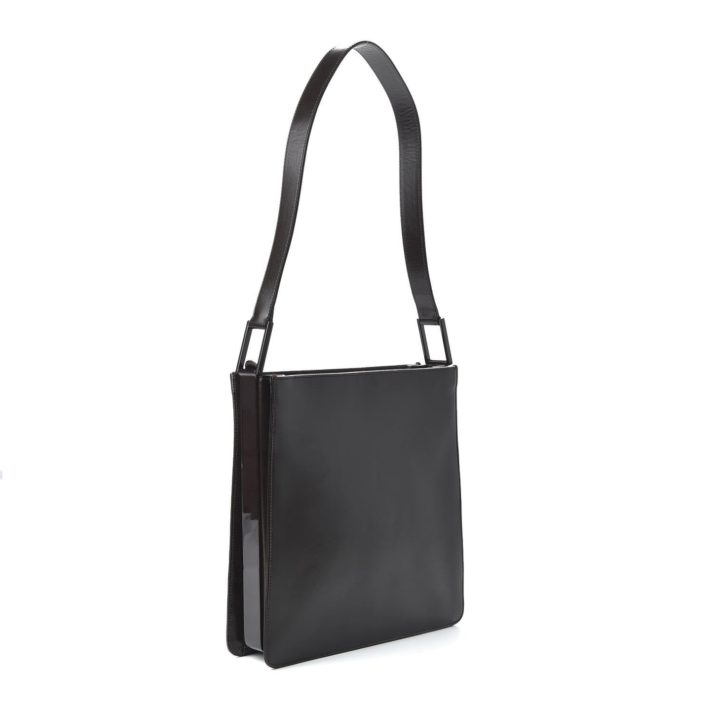 Calfskin Hobo Dark Brown