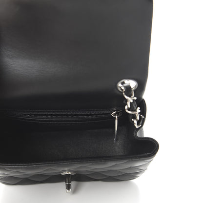 Chanel Lambskin Quilted Mini Square Flap Black 5 of 11