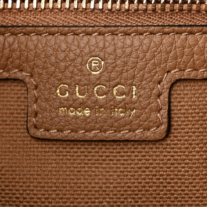 Gucci Grained Calfskin Web Medium Jackie 1961 Hobo Taupe 6 of 10