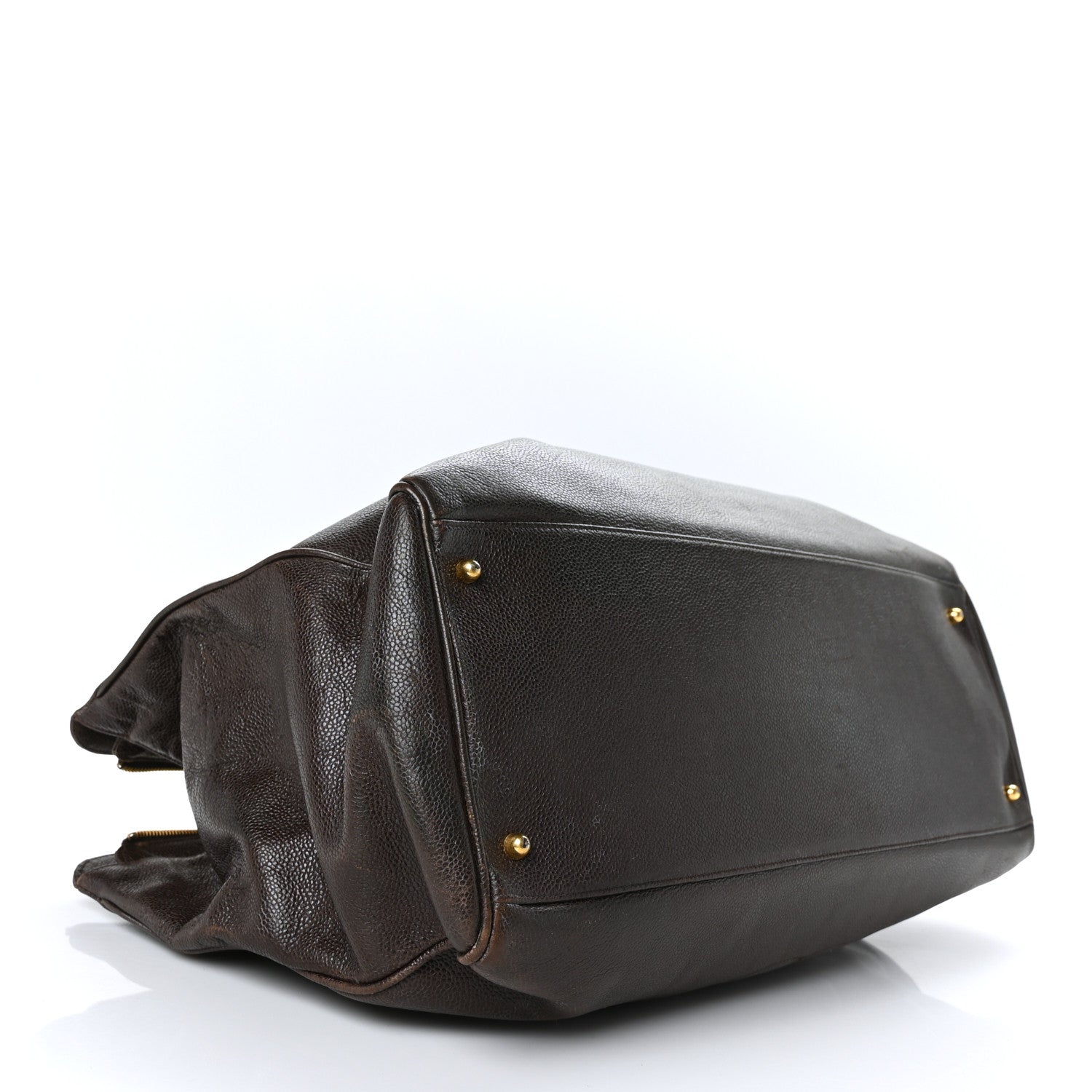 Chanel Caviar XL Weekender Bag Brown 4 of 15