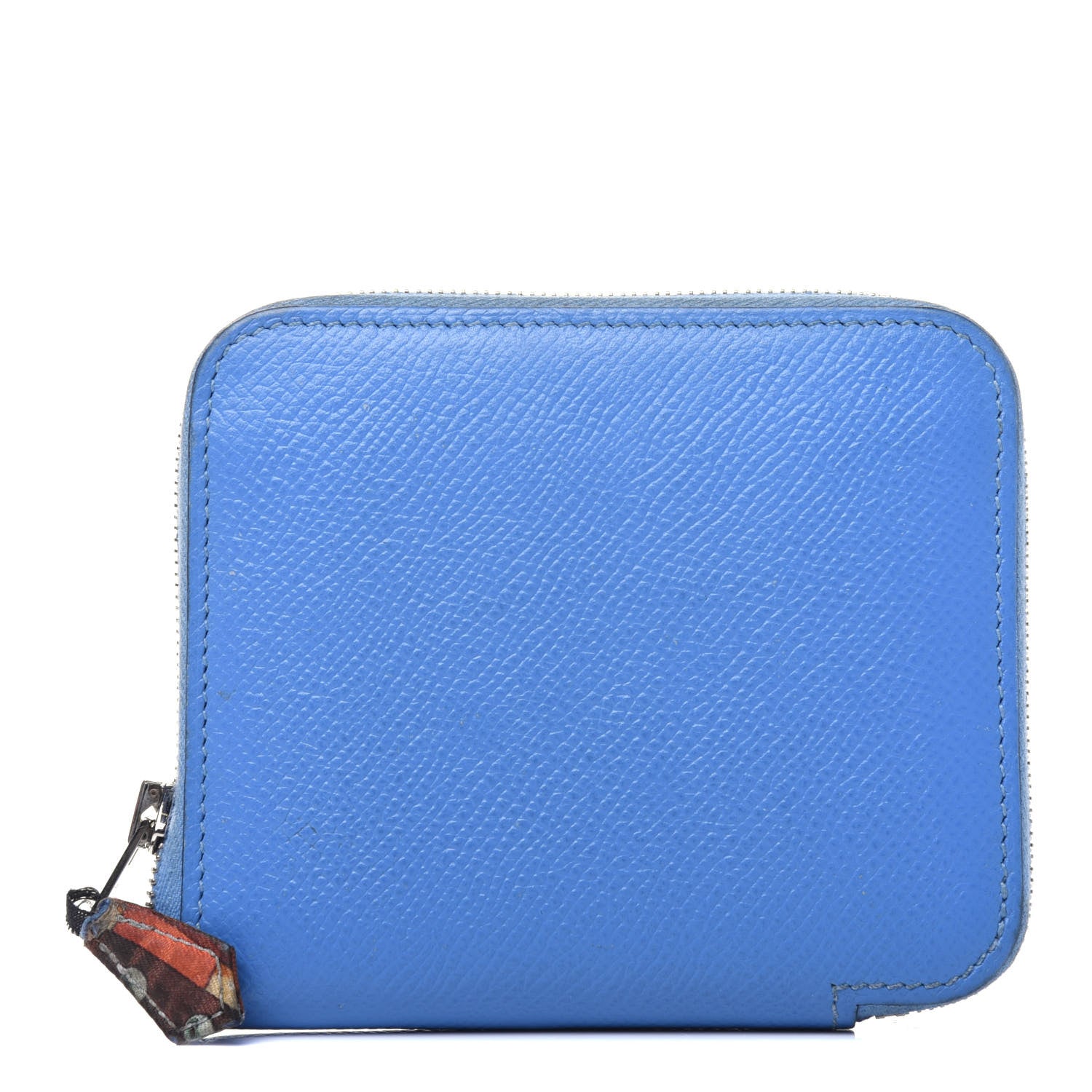 Hermes Epsom Silk'In Compact Wallet Bleu Paradis 1 of 19