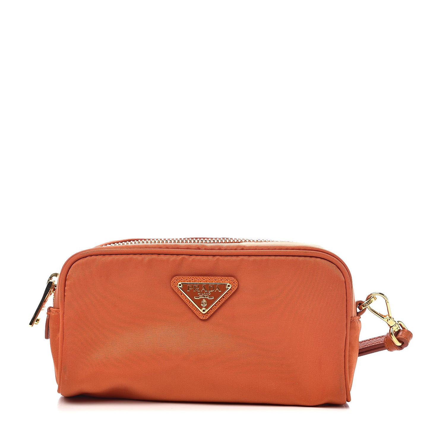 Nylon Vela Wristlet Papaya