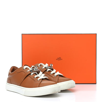 Hermes Calfskin Day Sneakers 36.5 Naturel 10 of 10
