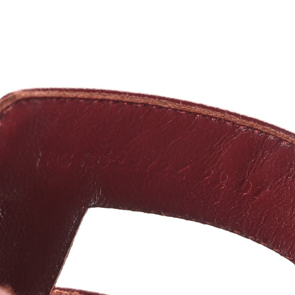 Hermes Epsom Oran Sandals 39 Rouge H 6 of 8