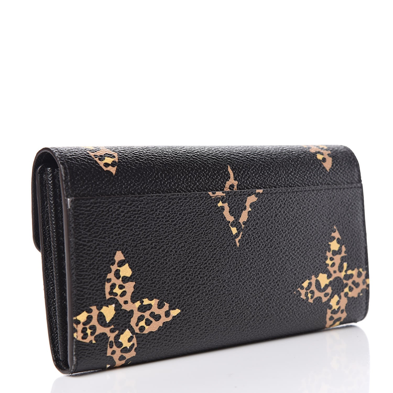 Louis Vuitton Monogram Giant Jungle Sarah Wallet Black 3 of 8