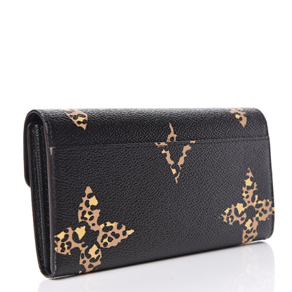 Louis Vuitton Monogram Giant Jungle Sarah Wallet Black 3 of 8