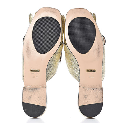 Gucci Galassia Womens GG Marmont Fringe Slippers 38.5 Platino 5 of 13