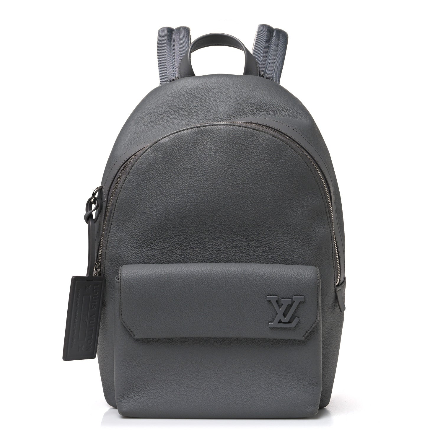Louis Vuitton Grained Calfskin Aerogram Takeoff Backpack Grey 1 of 8