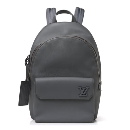 Louis Vuitton Grained Calfskin Aerogram Takeoff Backpack Grey 1 of 8