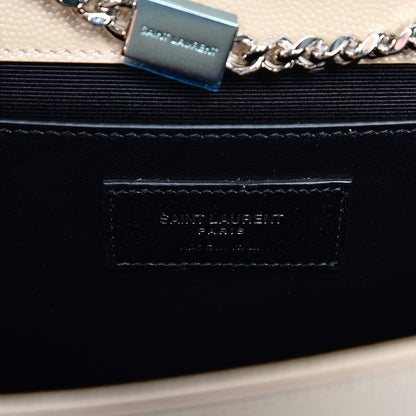Saint Laurent Grain De Poudre Medium Monogram Kate Satchel Nude Powder 7 of 12