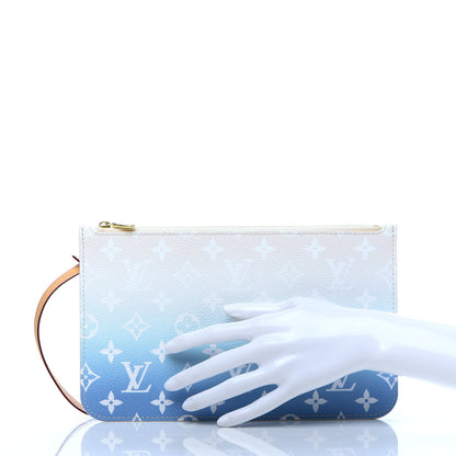 Louis Vuitton Monogram By The Pool Neverfull MM Pochette Blue 2 of 9