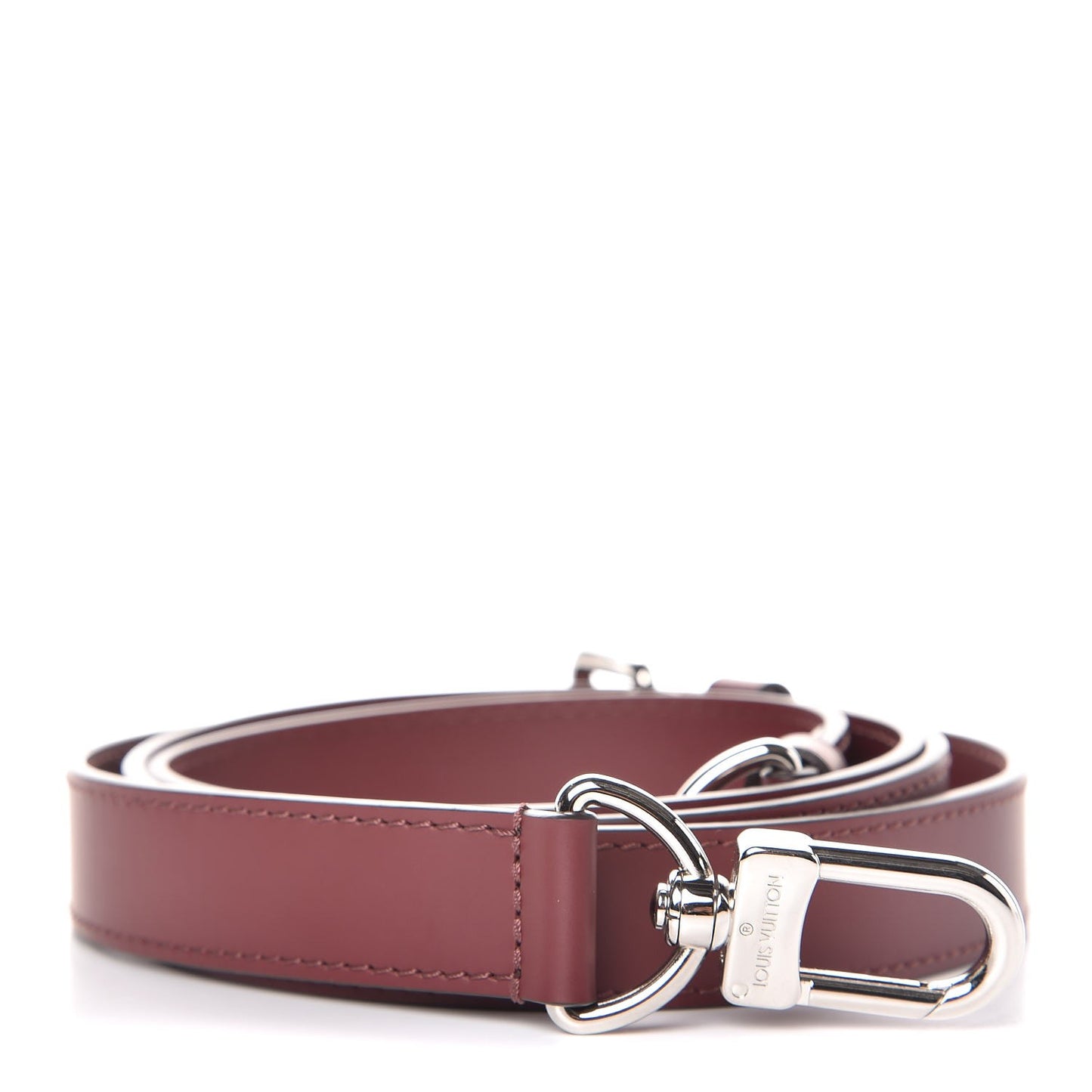Calfskin Keepall Adjustable Shoulder Strap Burgundy