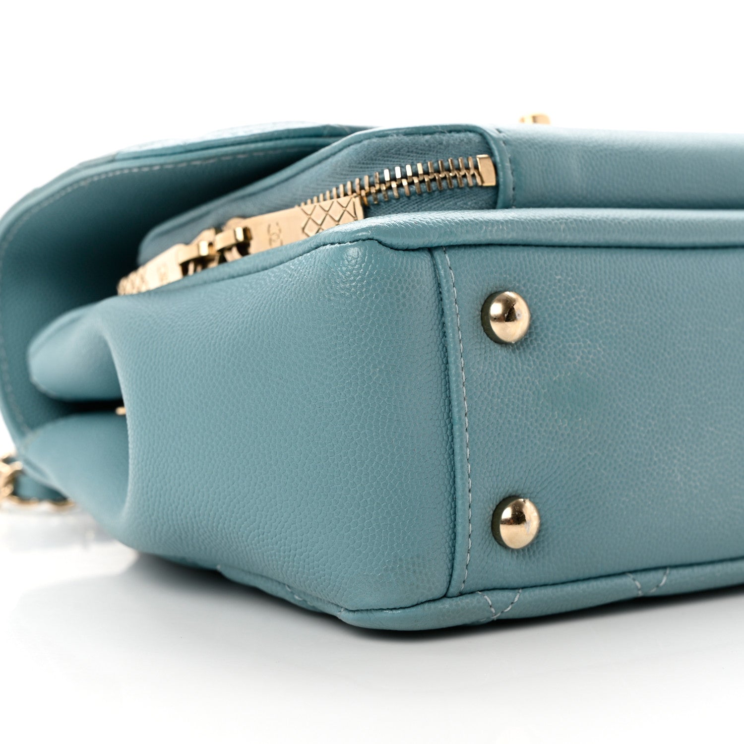 Chanel Caviar Quilted Medium Business Affinity Flap Light Blue 8 of 11