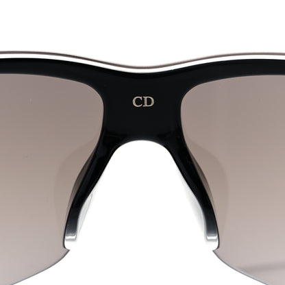 Christian Dior Acetate Mirrored Diorxtrem M2U Mask Sunglasses Black 5 of 8