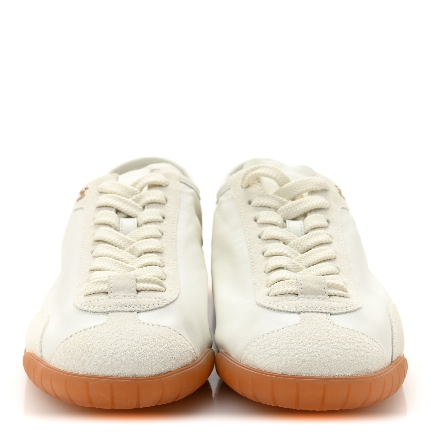 Chanel Calfskin Suede Sneakers 37.5 White 3 of 10