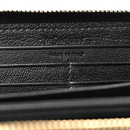 Saint Laurent Chevre Belle De Jour Zip Around Wallet Black 6 of 6