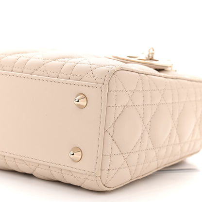Christian Dior Lambskin Cannage Small My ABCDior Lady Dior Beige 10 of 12
