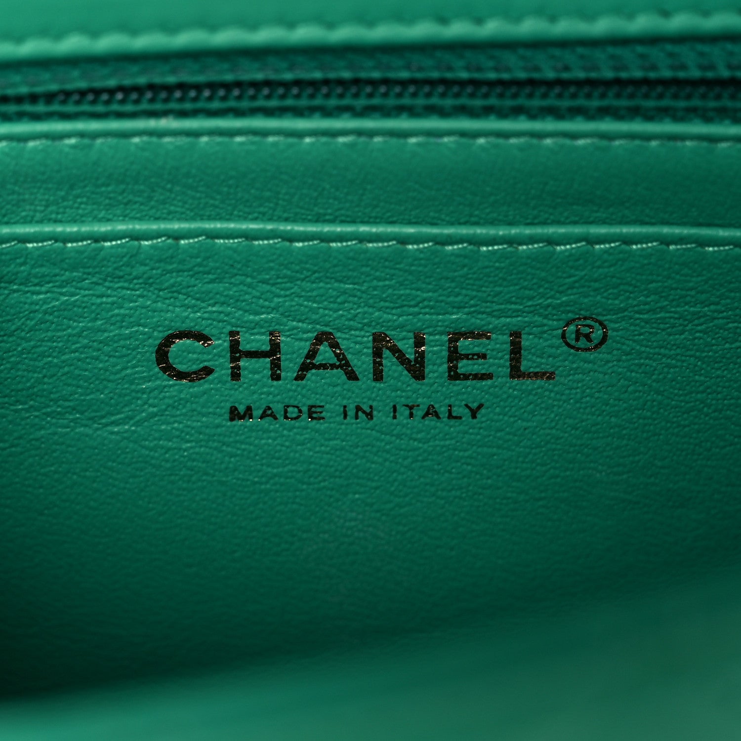 Chanel Lambskin Quilted Mini Rectangular Flap Green 5 of 11