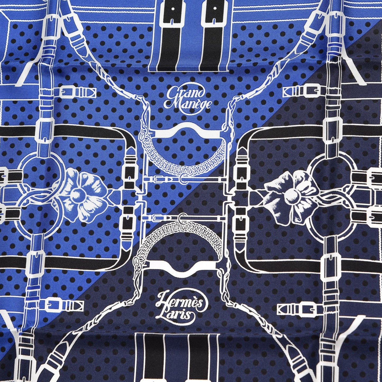 Silk Grand Manege Cut Bandana Scarf 55