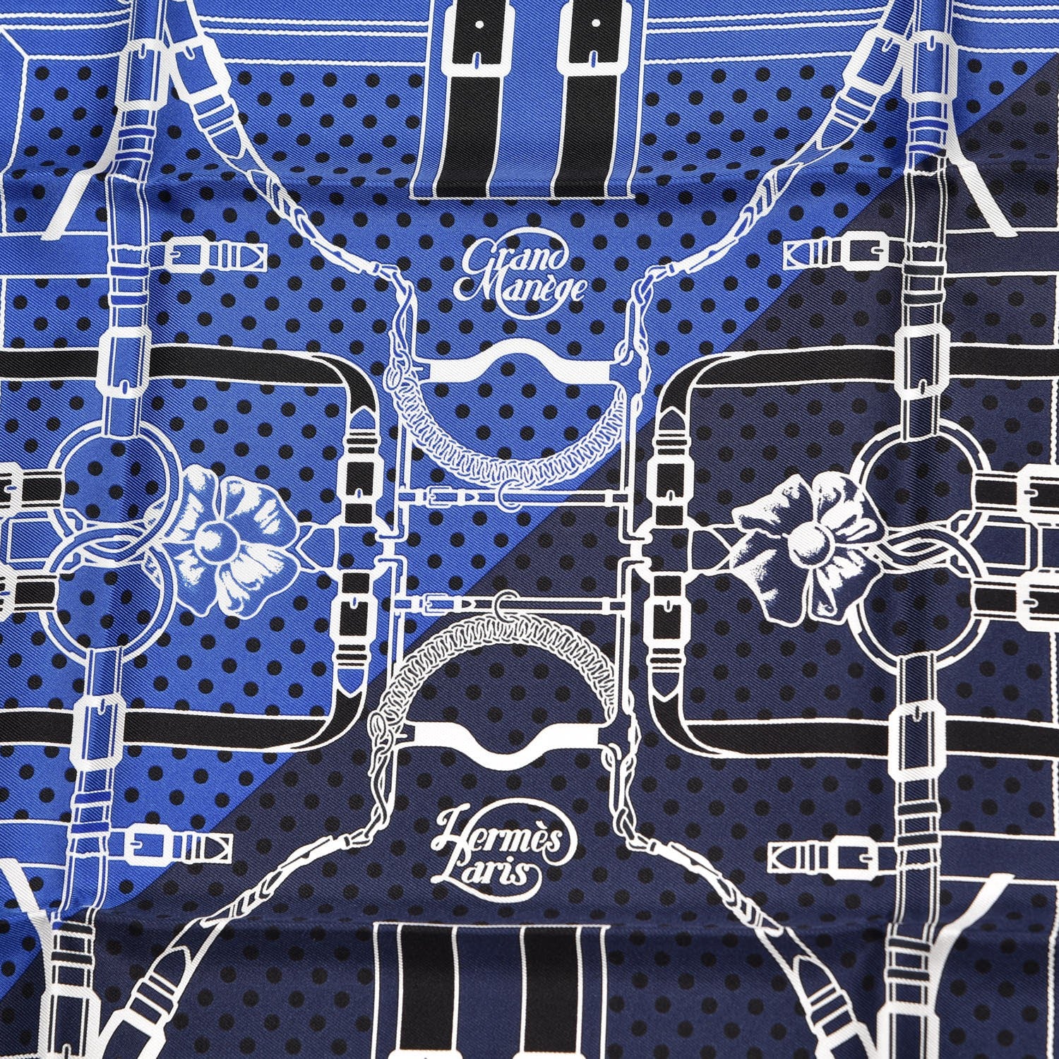 Hermes Silk Grand Manege Cut Bandana Scarf 55 5 of 5