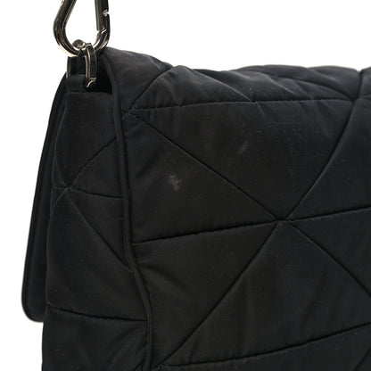 Prada Re-Nylon Quilted Padded Flap Shoulder Bag Black 12 of 12