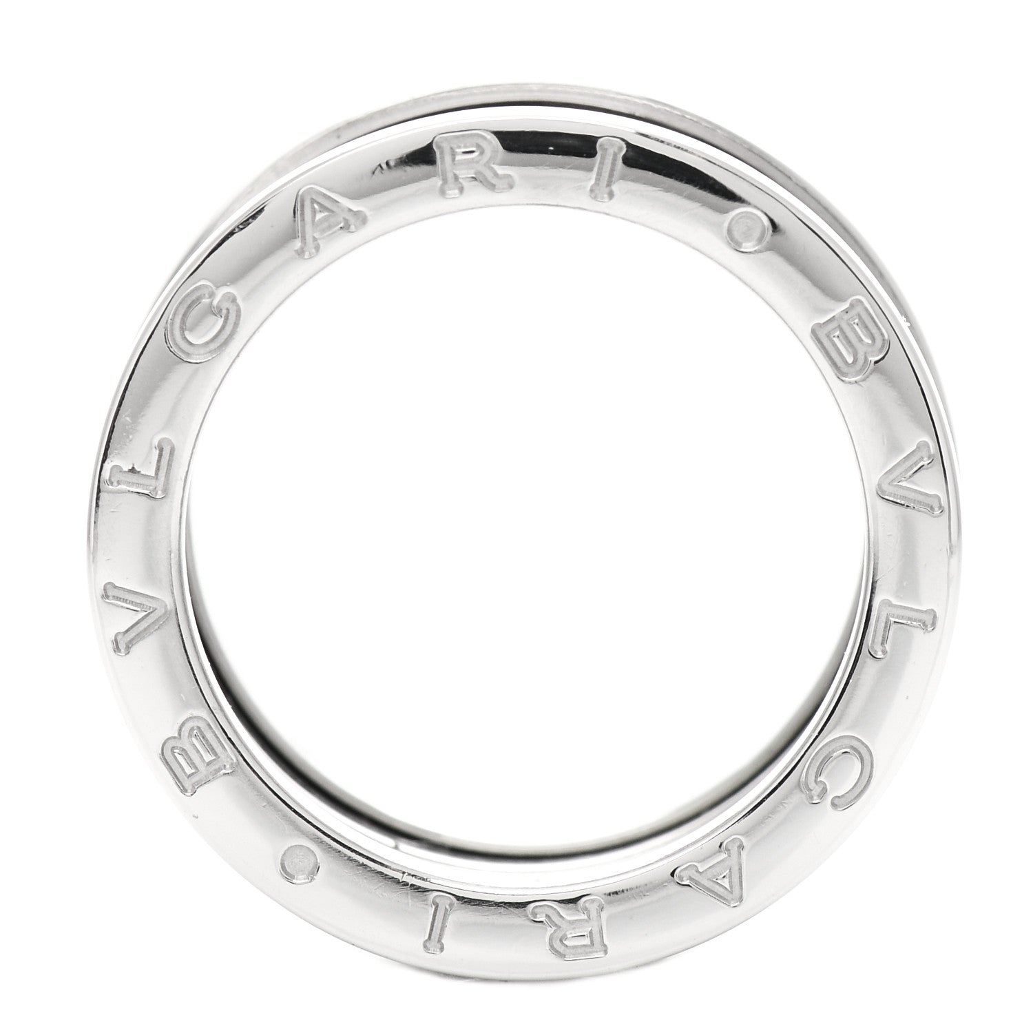 Bulgari 18K White Gold B.Zero1 Three-Band Ring 55 7.25 4 of 6