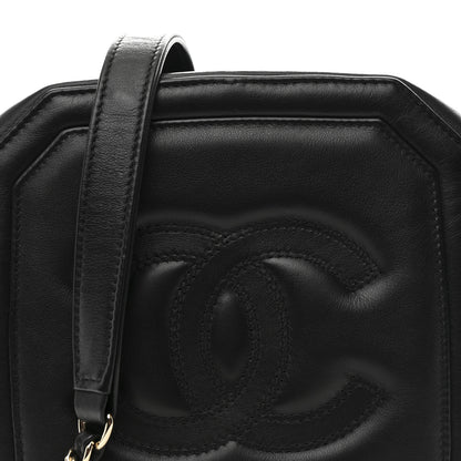 Chanel Calfskin CC Clock Camera Case Black 8 of 10