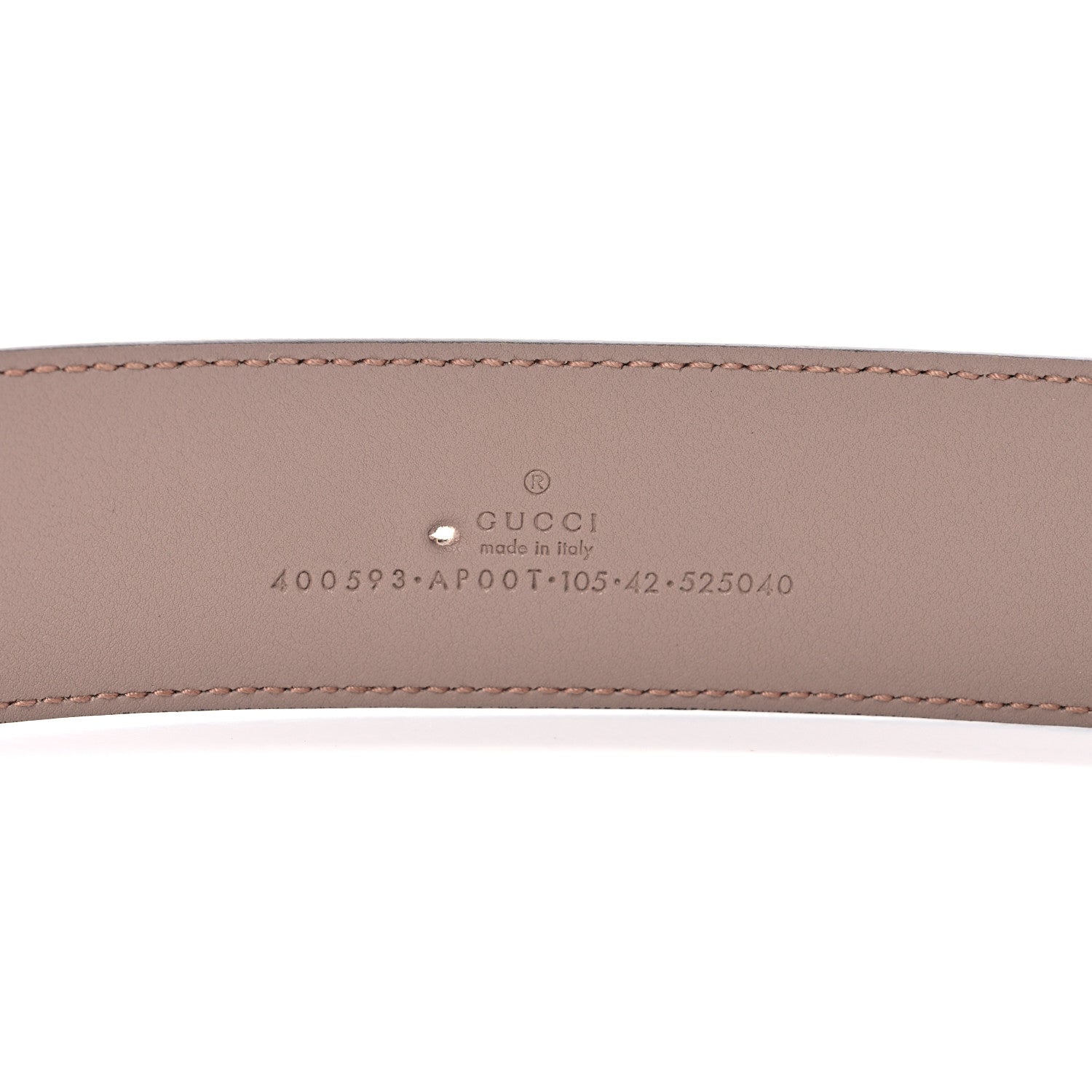 Gucci Calfskin Double G 40mm Belt 105 42 Porcelain Rose 3 of 5