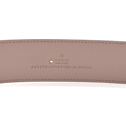 Gucci Calfskin Double G 40mm Belt 105 42 Porcelain Rose 3 of 5