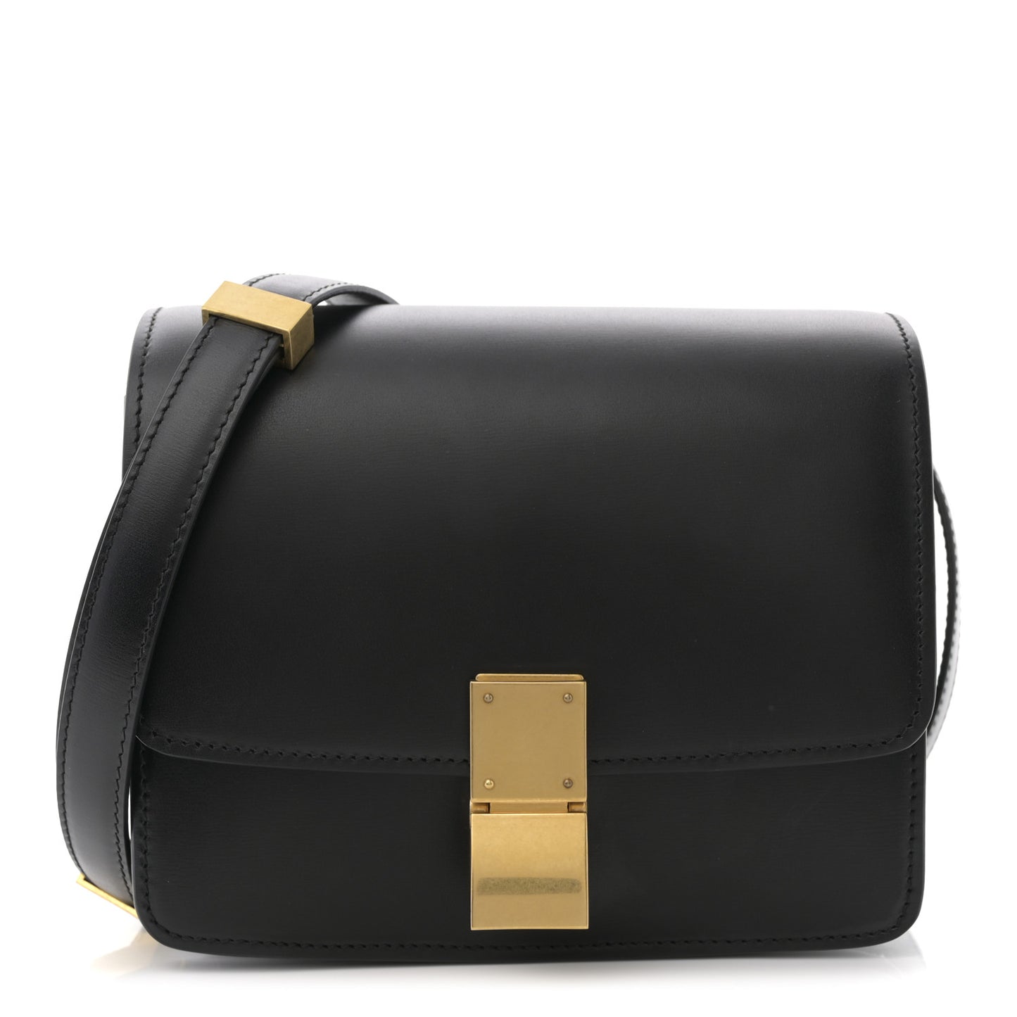 Box Calfskin Small Classic Box Flap Bag Black