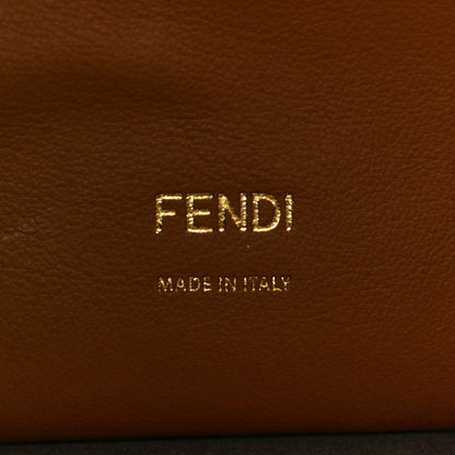 Fendi Vitello Grace Suede Flip Tote Nocciola Marrone 7 of 10