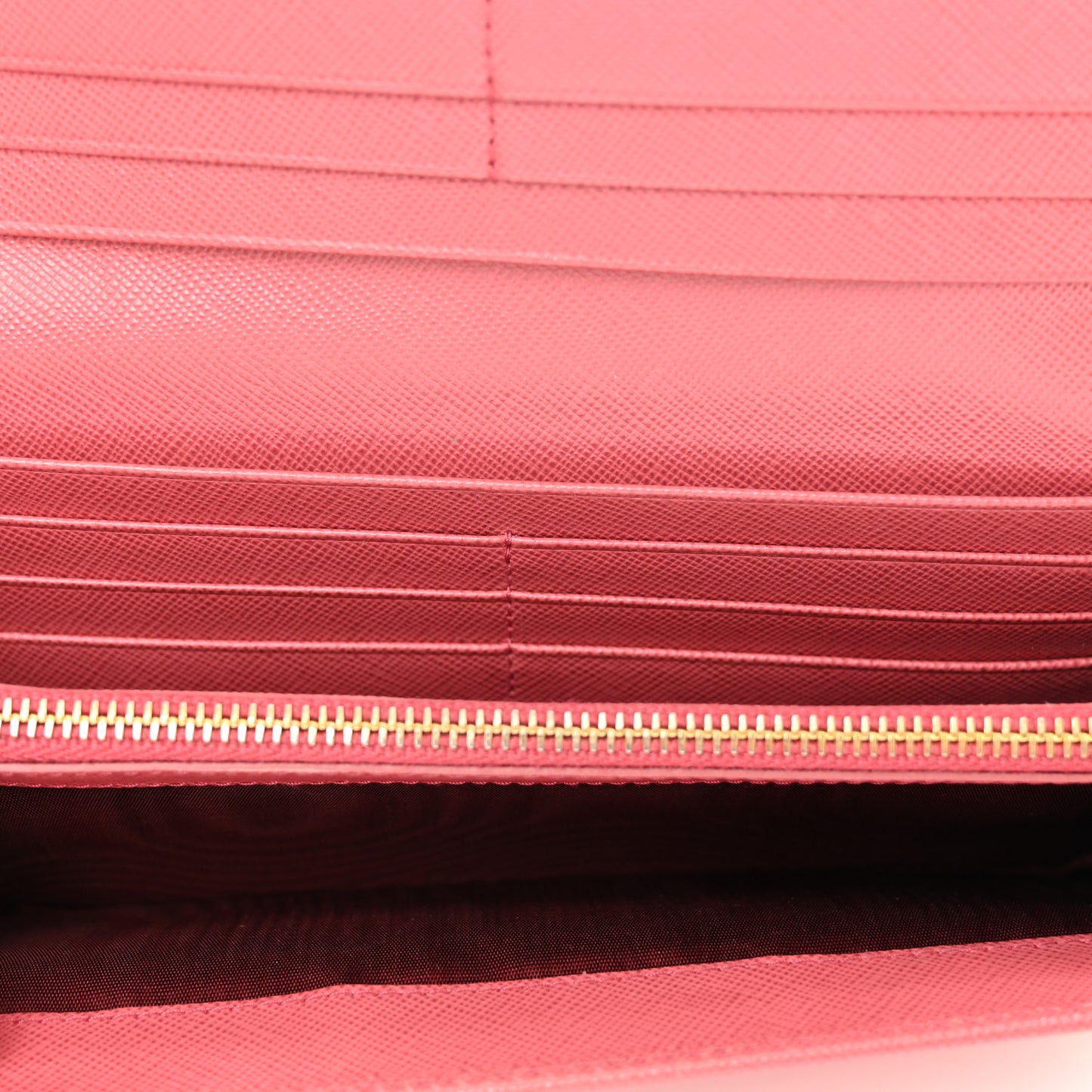 Saffiano Metal Continental Flap Wallet Fragola