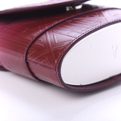 Chloe Calfskin Embossed Small Aby Lock Brown Purple 7 of 11