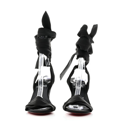 Christian Louboutin Suede Melides Du Desert 85 Heels 37 Black 2 of 8