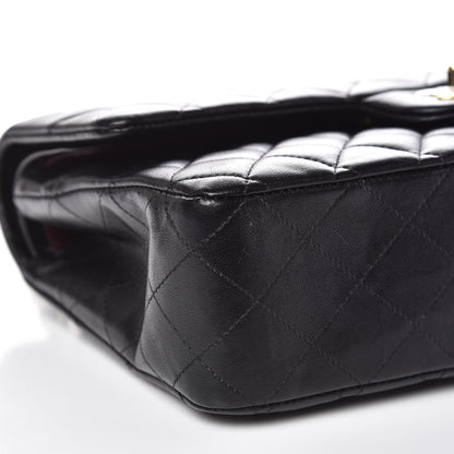 Chanel Lambskin Quilted Medium Double Flap Black 8 of 10